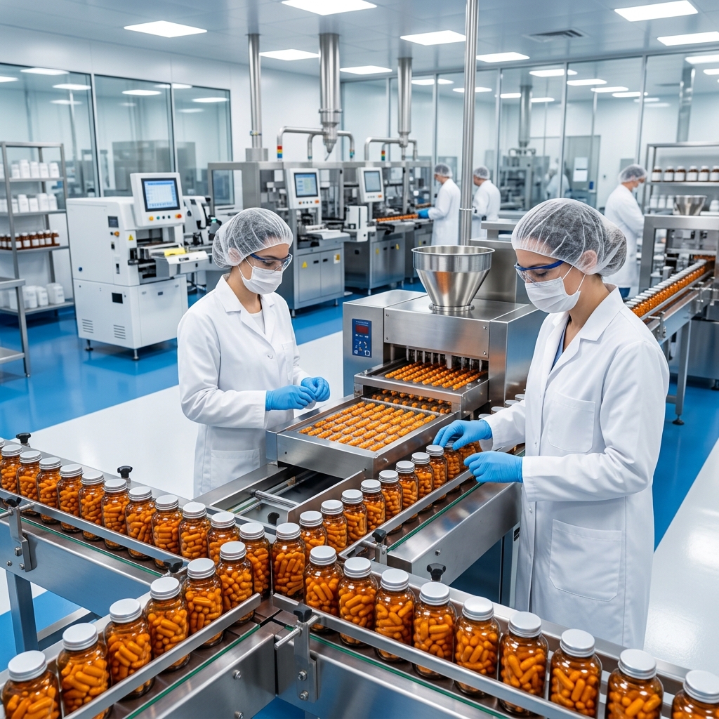 Pharmaceutical capsule production facility